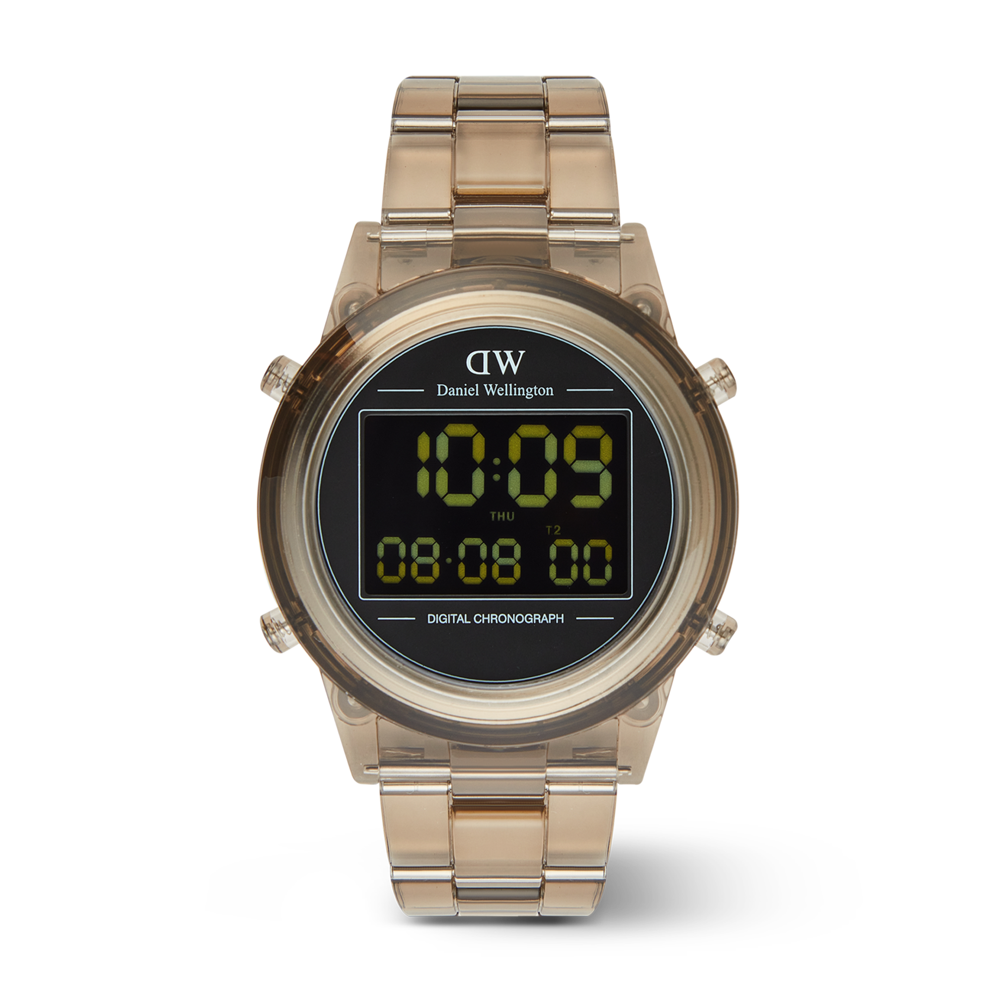 【T】DanielWellington 時計 Retro Digital Dark Brown Dark Brown