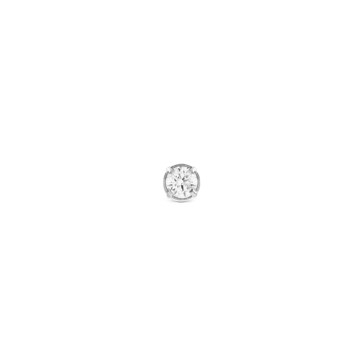 Crystal Stud Silver