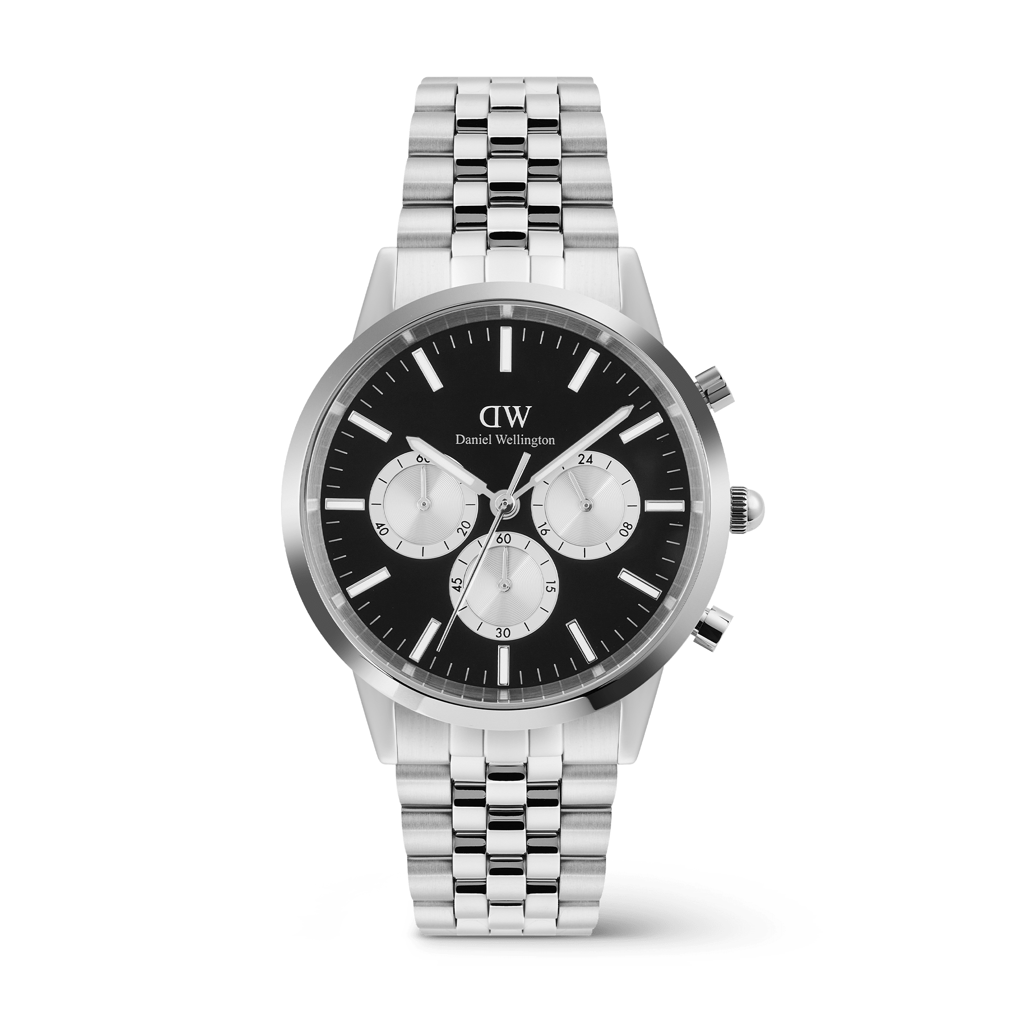 Iconic Chronograph Arch 5-Link Onyx Panda Silver Iconic Chronograph Arch 5-Link Onyx Panda Silver