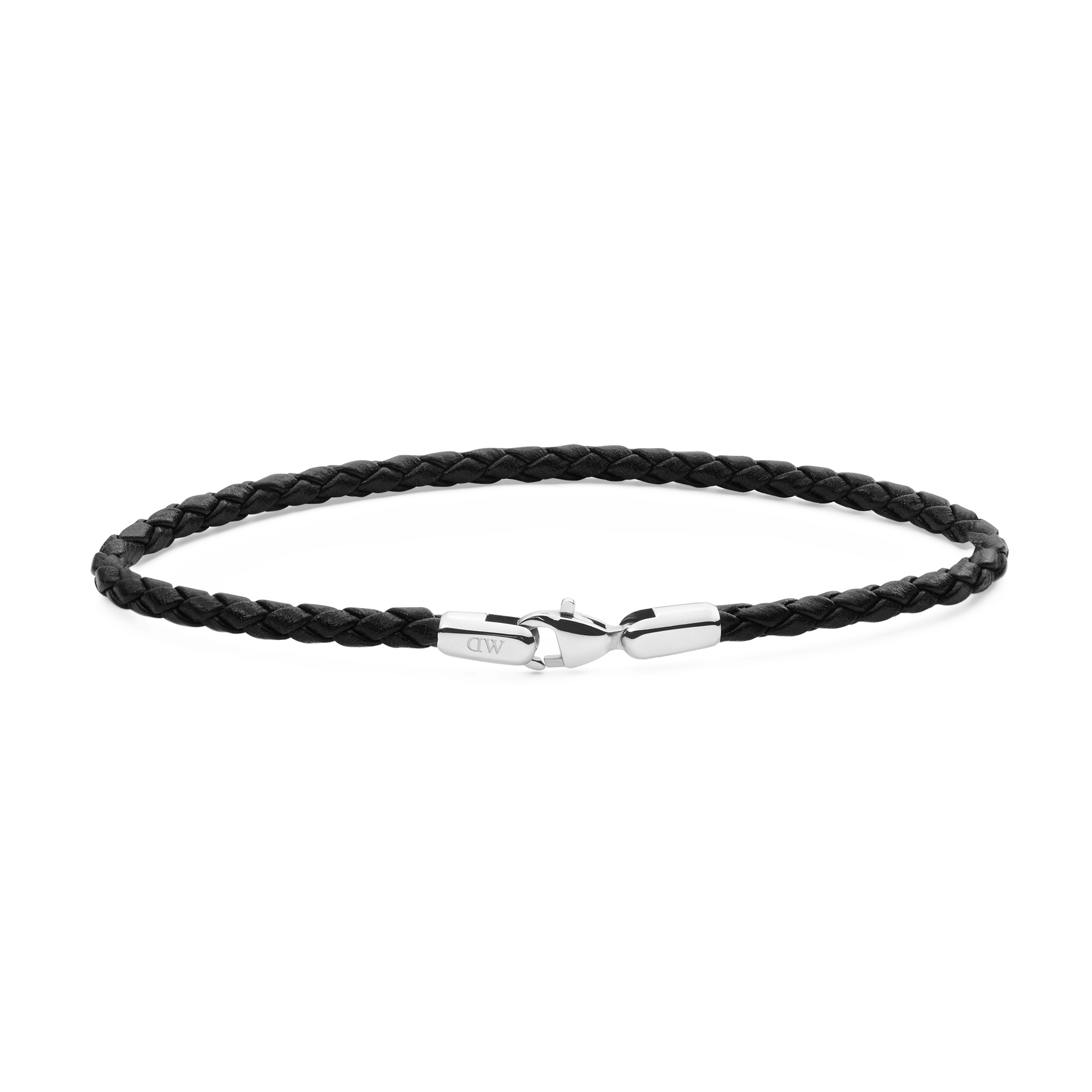 Daniel Braided Leather Bracelet Sheffield 2.8 Silver Daniel Braided Leather Bracelet Sheffield 2.8 Silver