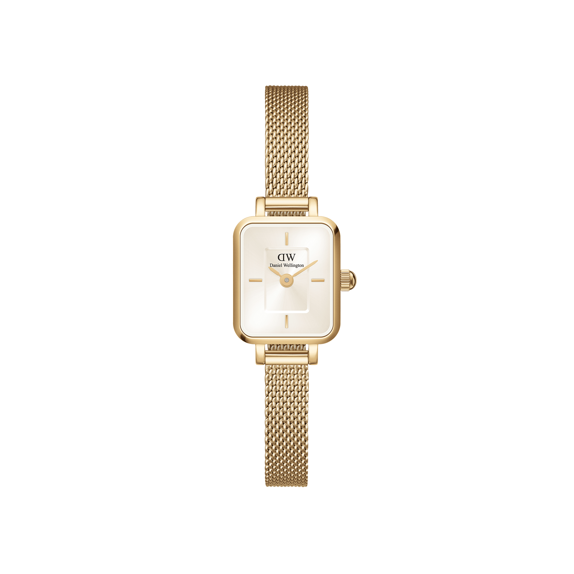 Quadro mini-champagne square dial watch for women | DW Quadro mini-champagne square dial watch for women | DW