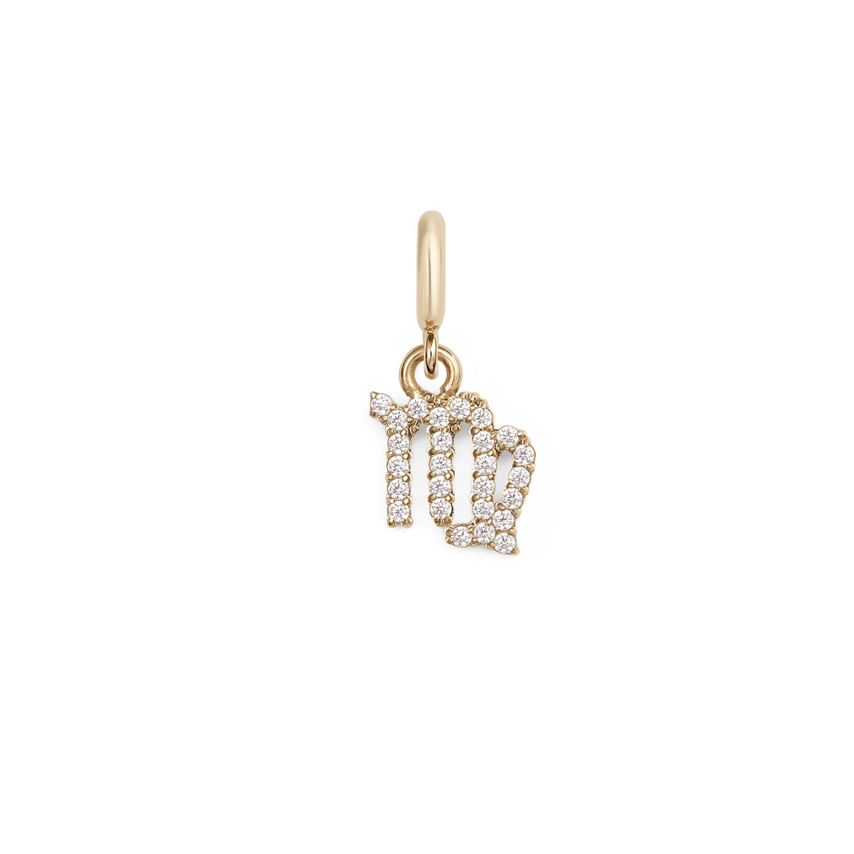 ダニエルウェリントンのZodiac Watch Charm Goldは、乙女座のシンボルをモチーフにしたデザインです。ゴールドの本体全体にキュービックジルコニアがあしらわれ、白い文字盤に映える繊細な輝きが魅力です。