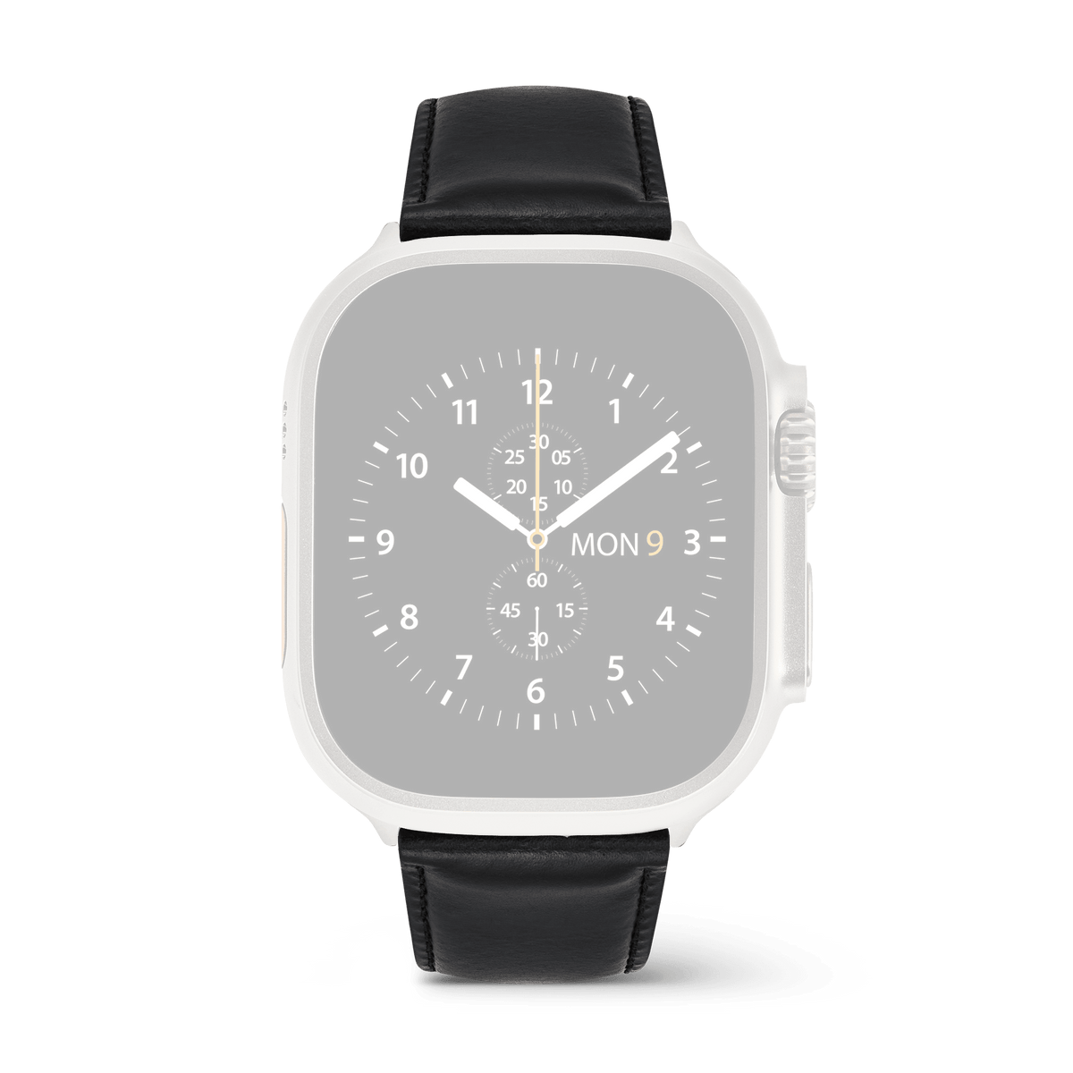 Smartwatch Strap Leather Sheffield Silver