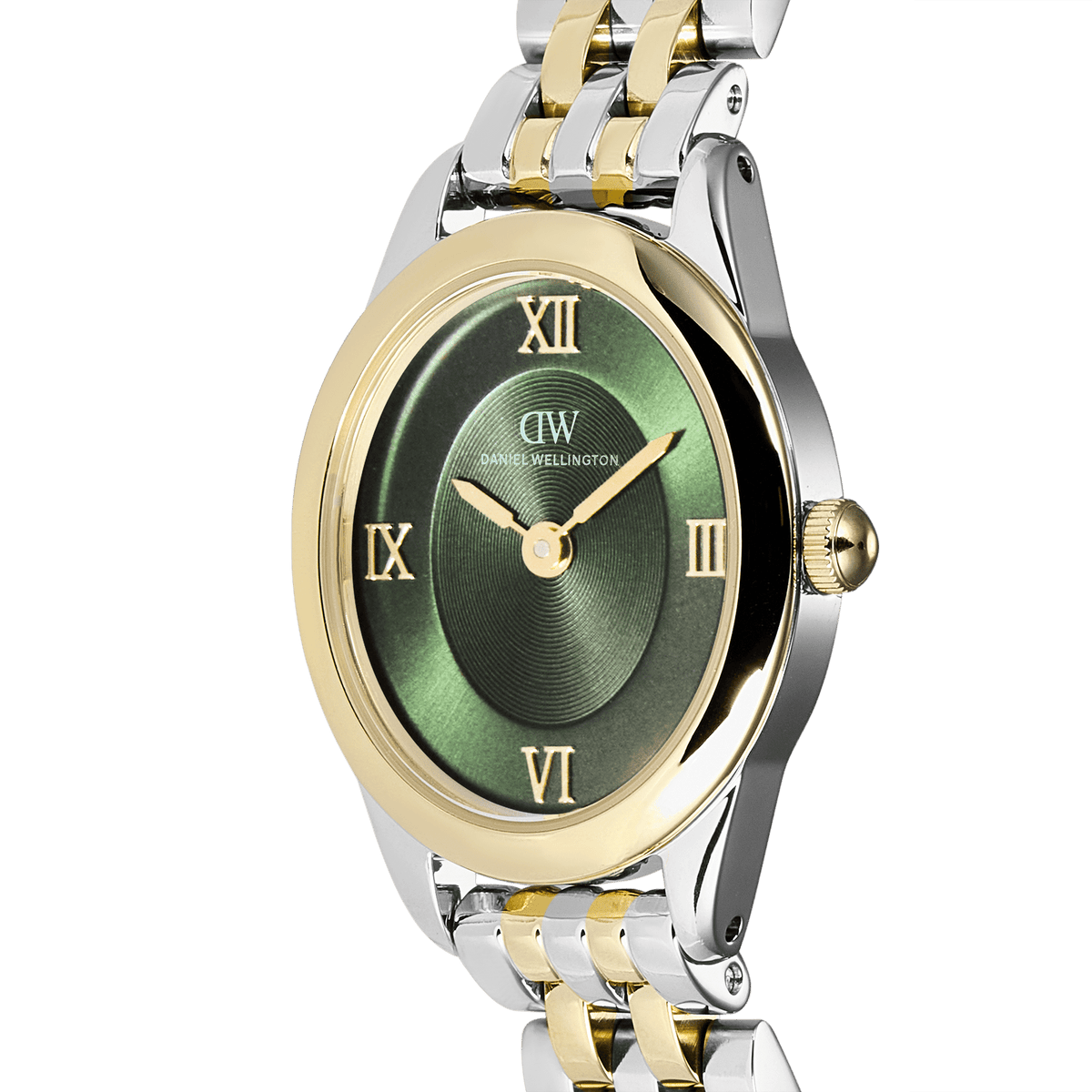 Ophelia Mini Beans Link Emerald Two Tone