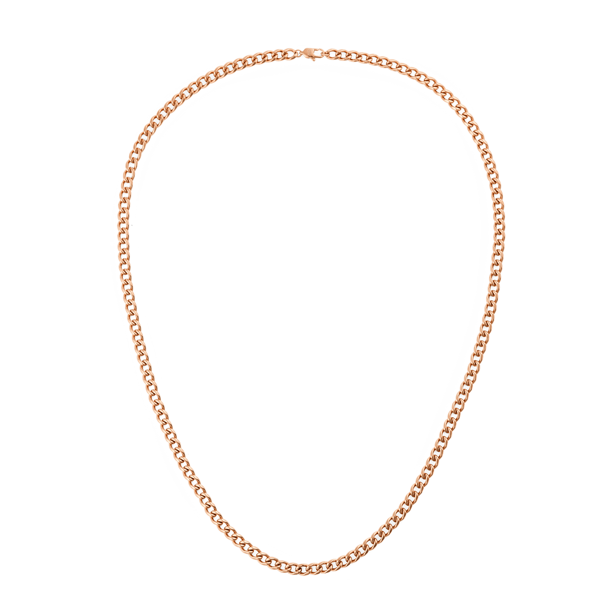 Ellipse 4mm Necklace Rose Gold