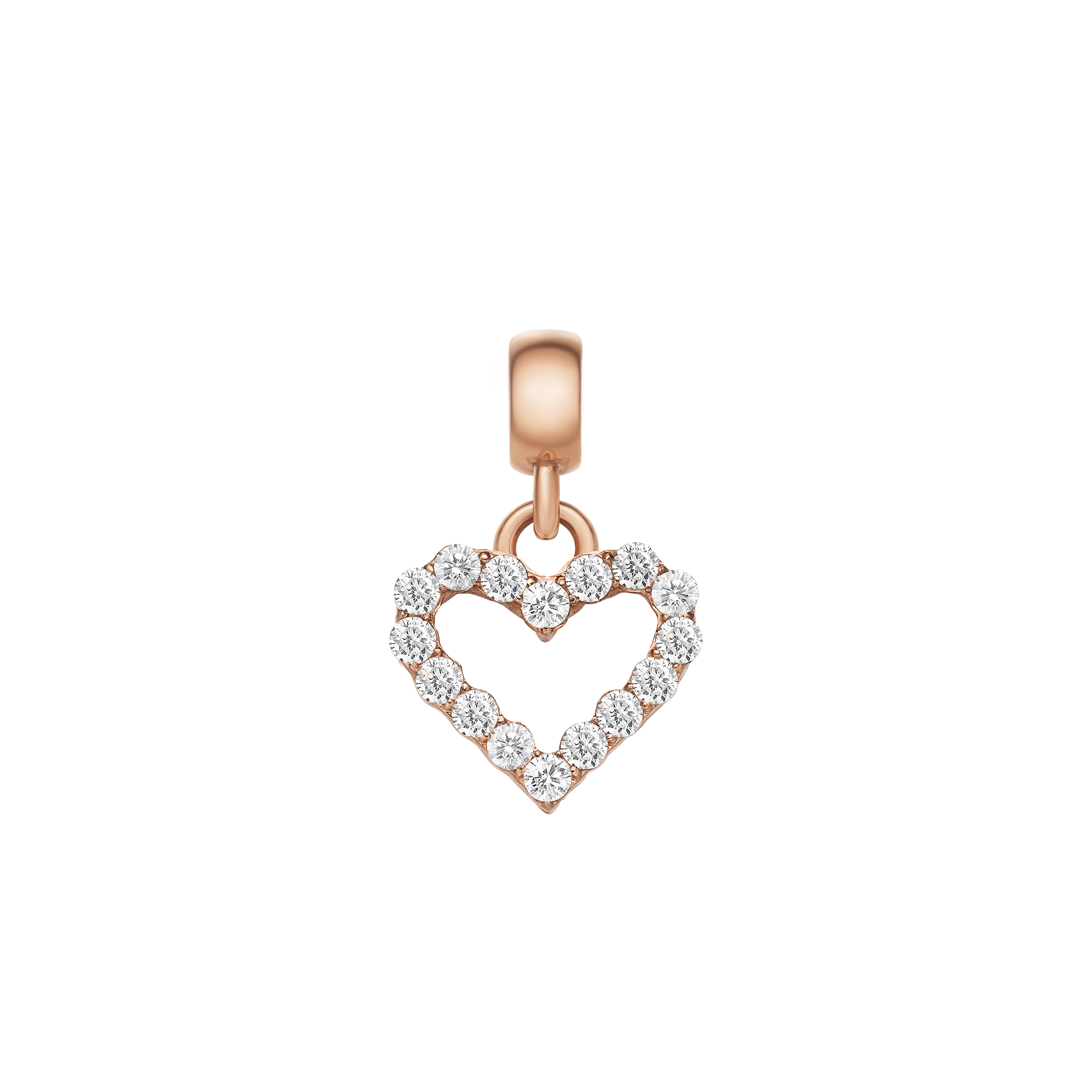 Heart Contour White Crystal Charm RG – Daniel Wellington