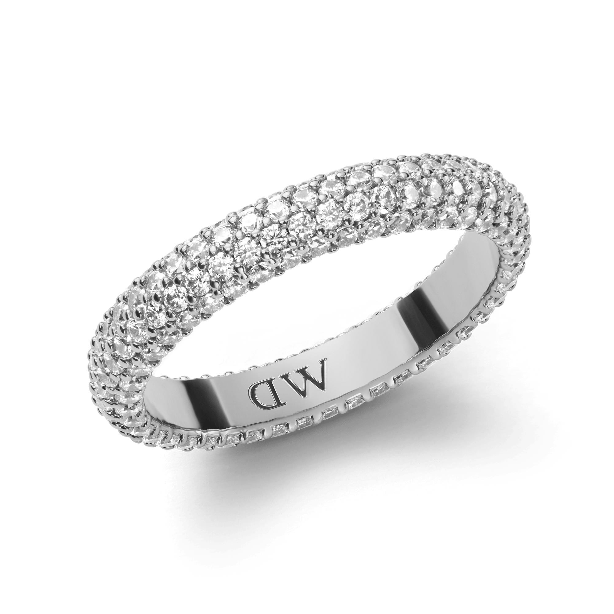 Pavé Crystal Ring Silver Pavé Crystal Ring Silver