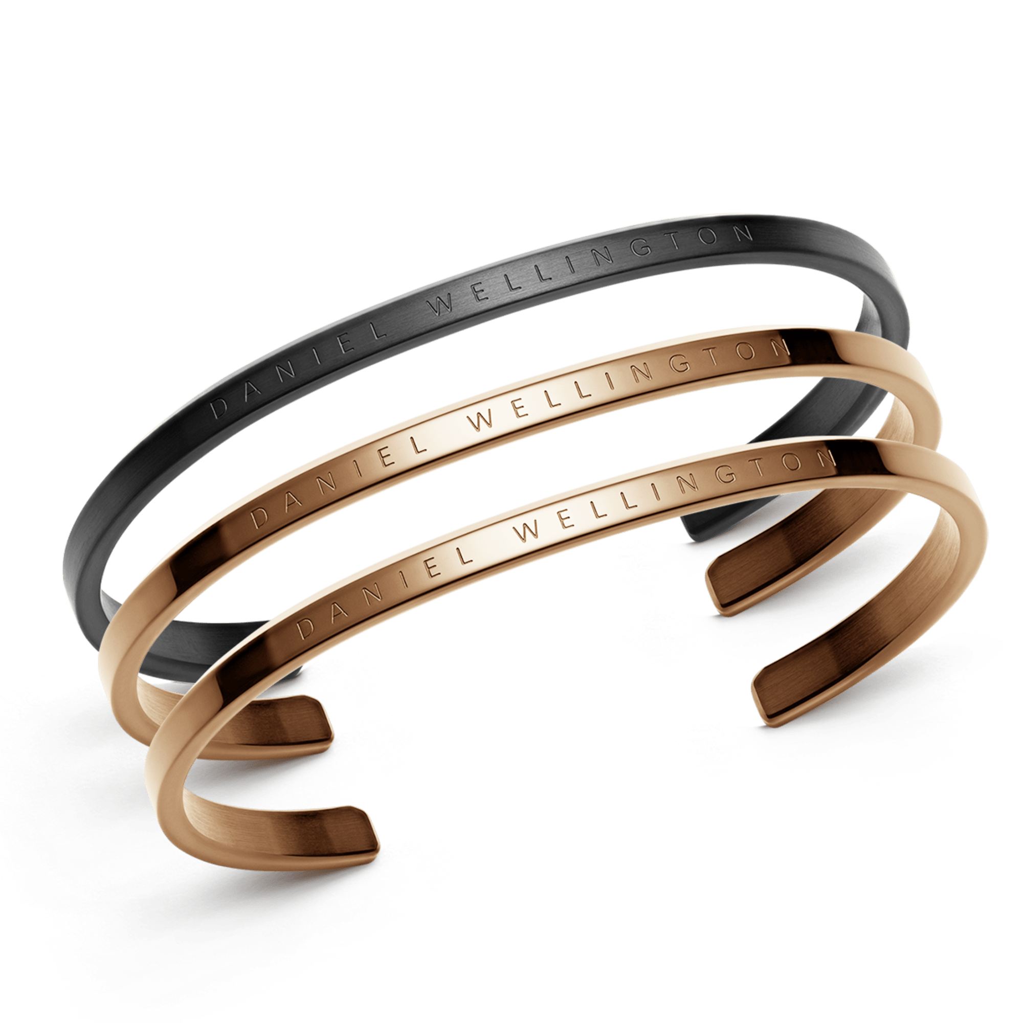 Classic Bracelet Black + 2 Rose Gold Classic Bracelet Black + 2 Rose Gold
