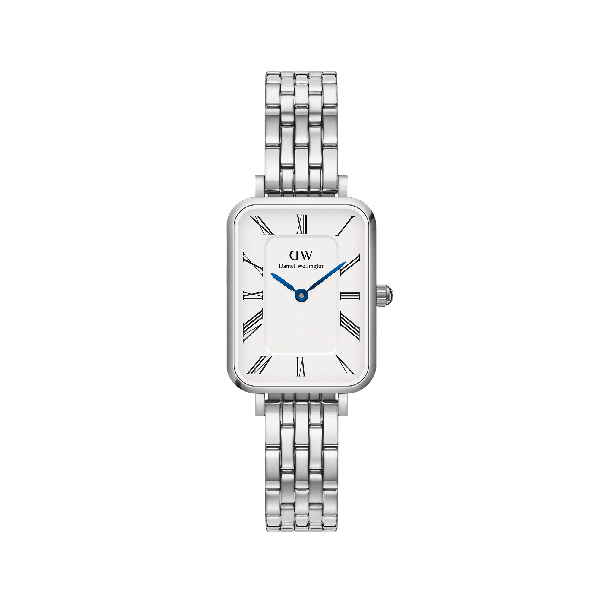 Quadro Roman Numerals 5-Link Silver Quadro Roman Numerals 5-Link Silver
