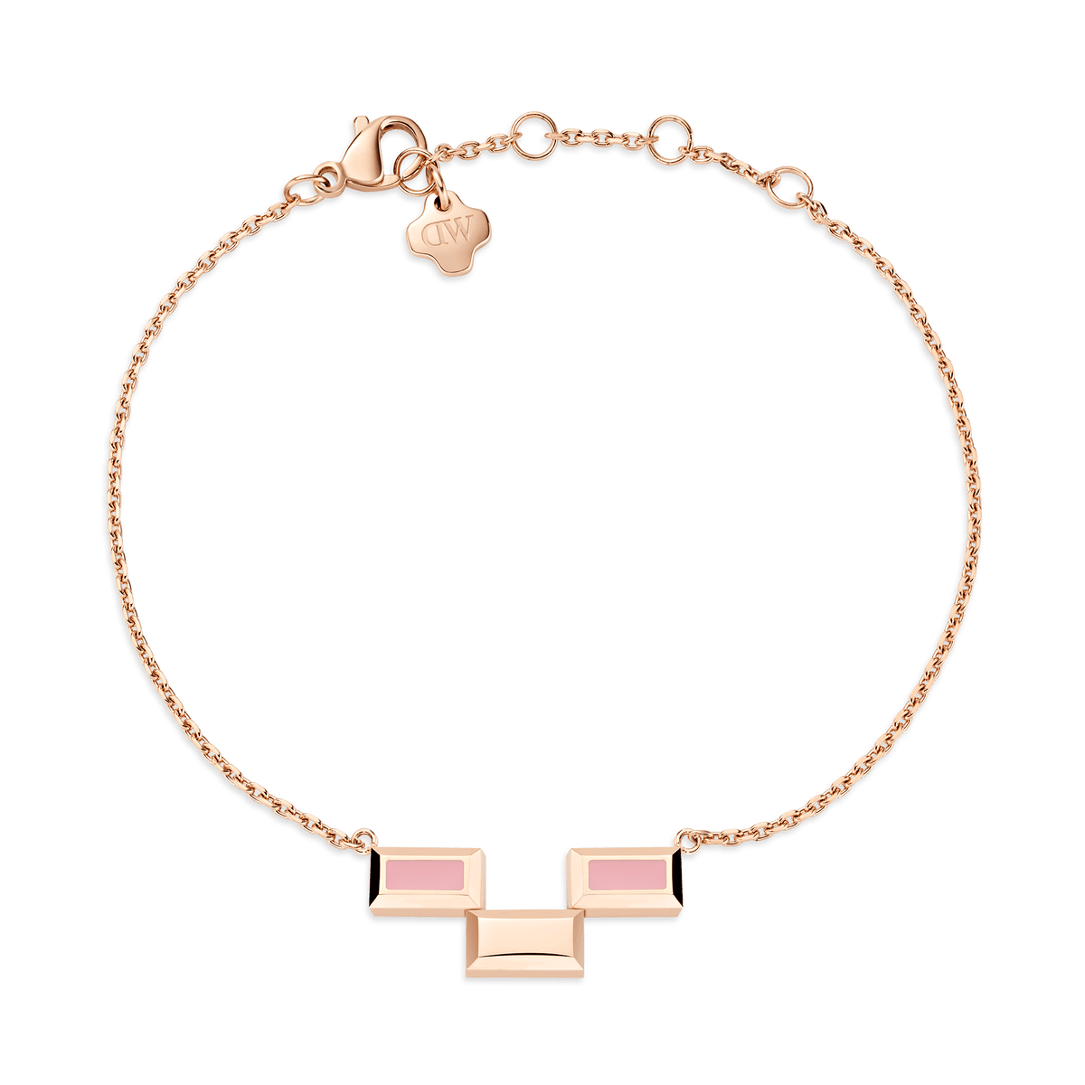 Bric Bracelet Apricot Enamel Rose Gold
