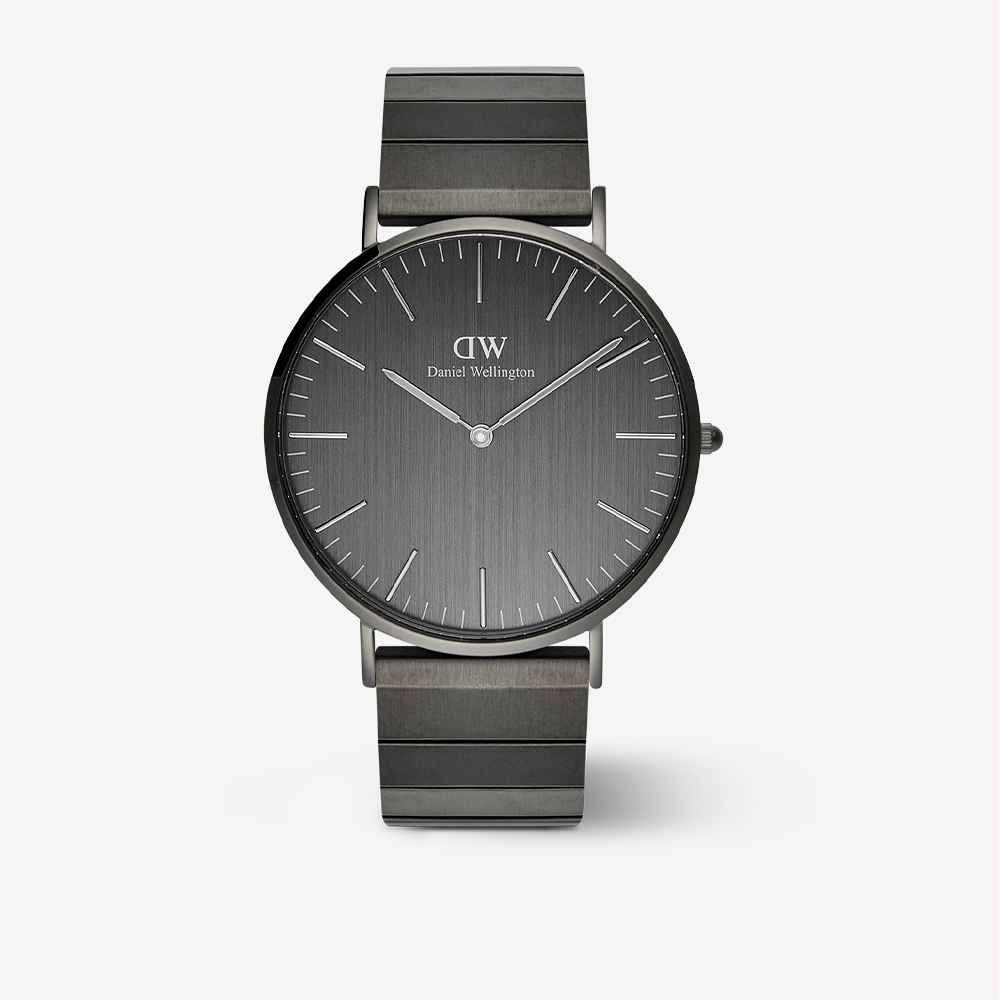 Mesh Onyx - Black watch with black sunray dial | DW Mesh Onyx - Black watch with black sunray dial | DW