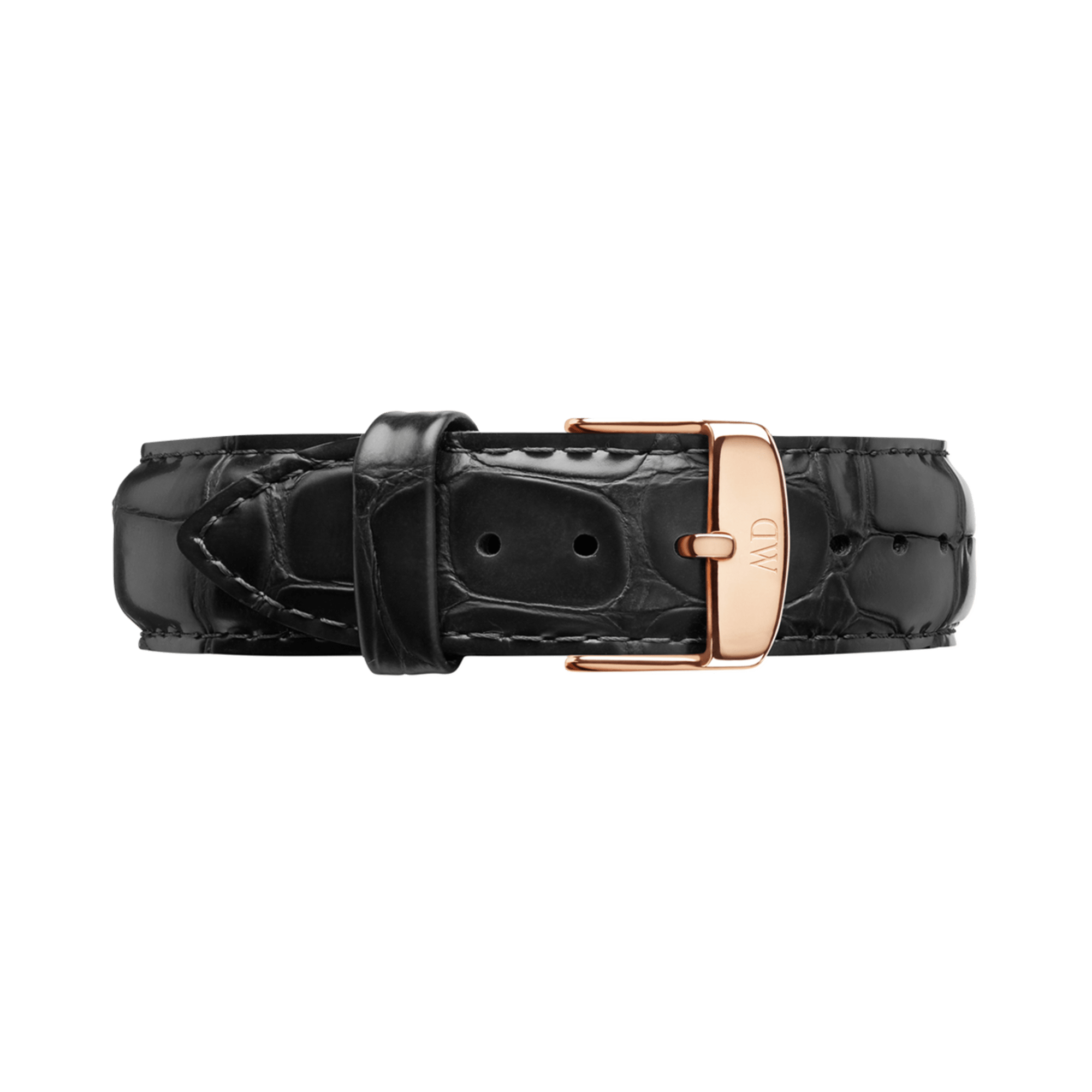 【36㎜】ダニエル ウェリントン腕時計 替えベルト〈レザー〉ブラック For Daniel Wellington 本革 本皮 時計ベルト 時計