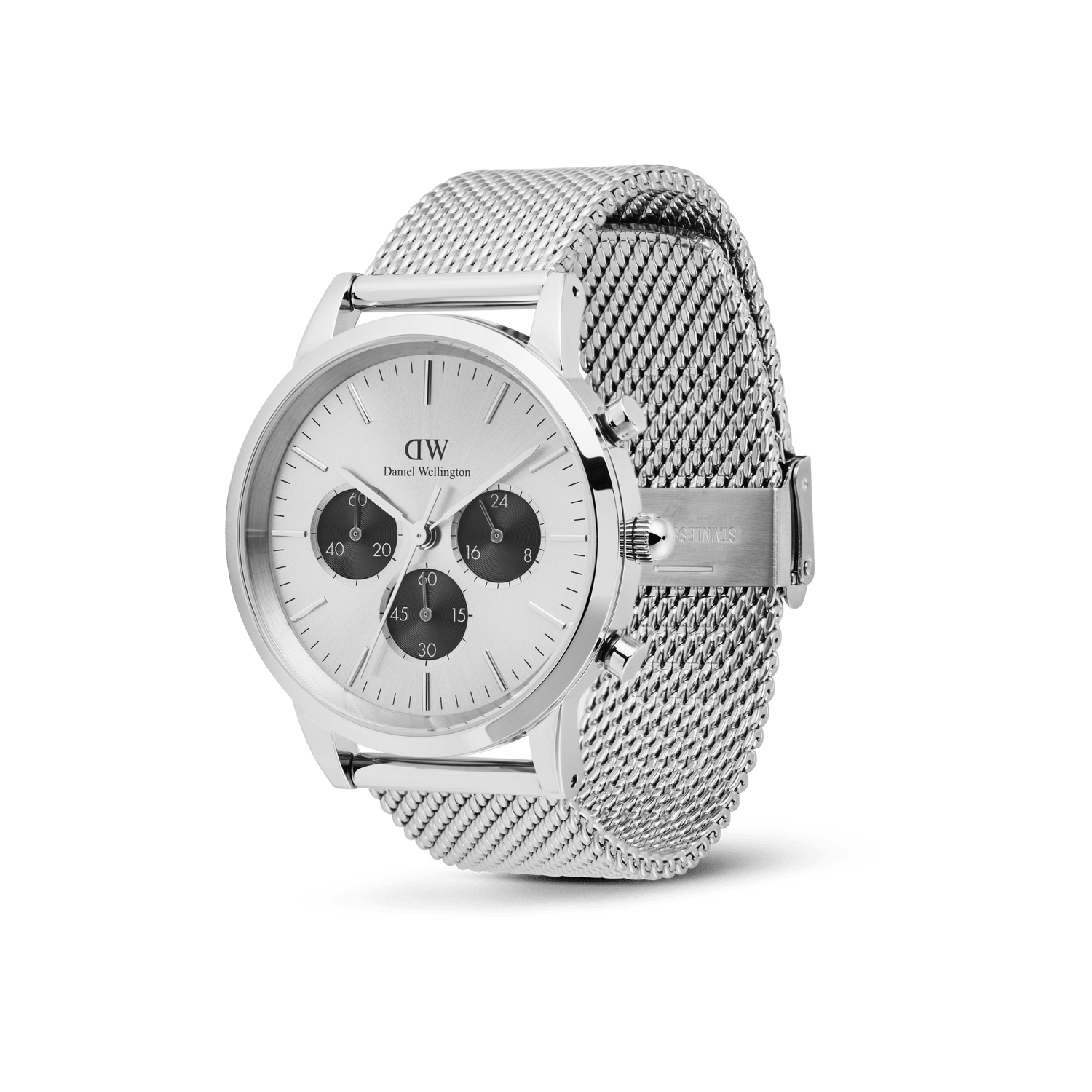 Iconic Chronograph Mesh Silver