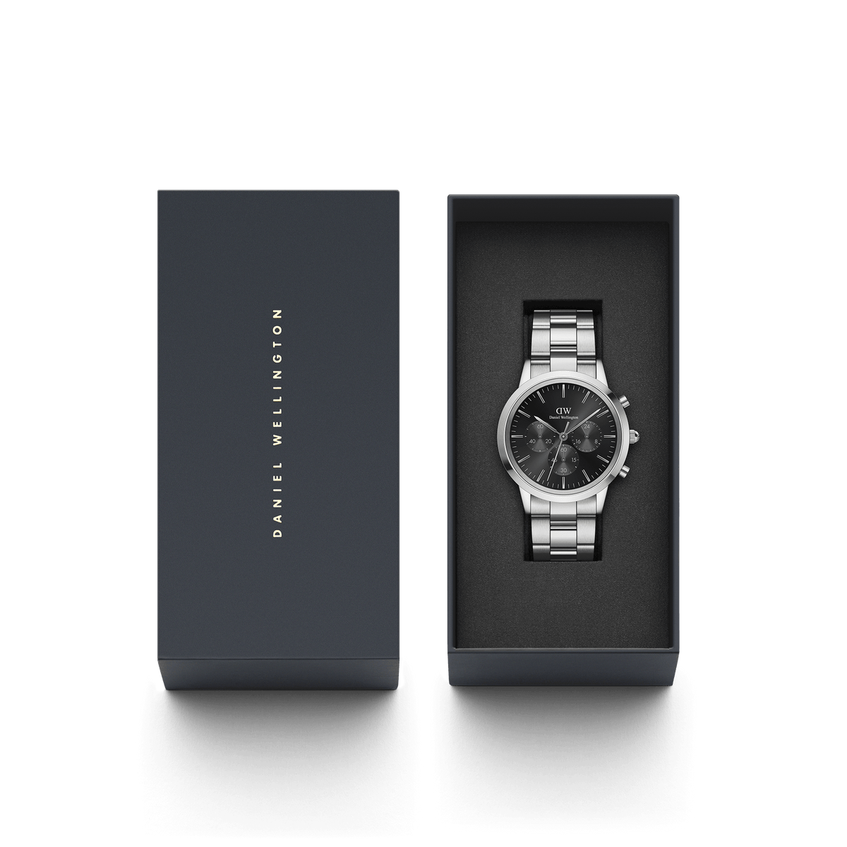 Iconic Chronograph Link Onyx S | DW Iconic Chronograph Link Onyx S | DW