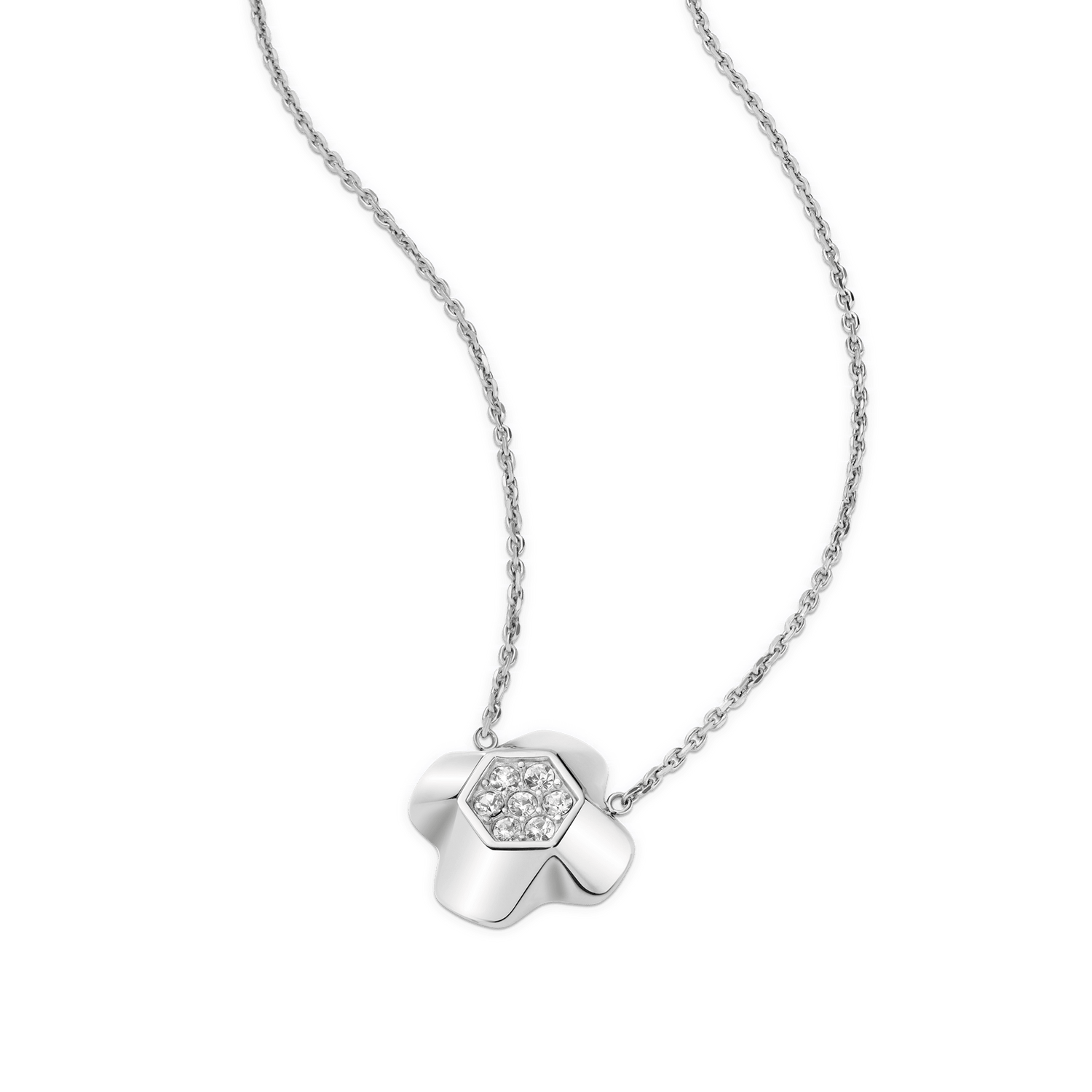 North Star Necklace 1 Medium Lumine Silver