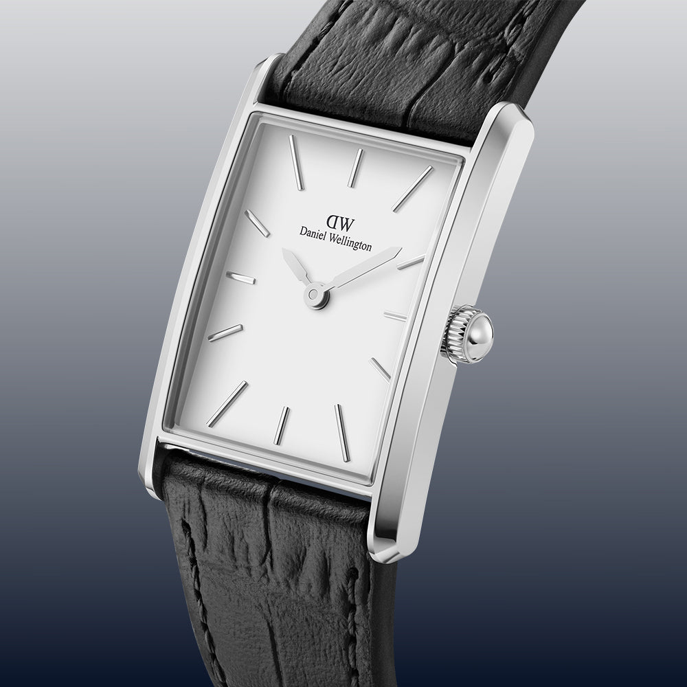 Iconic Link Unitone - Silver watch with steel link 28mm | DW