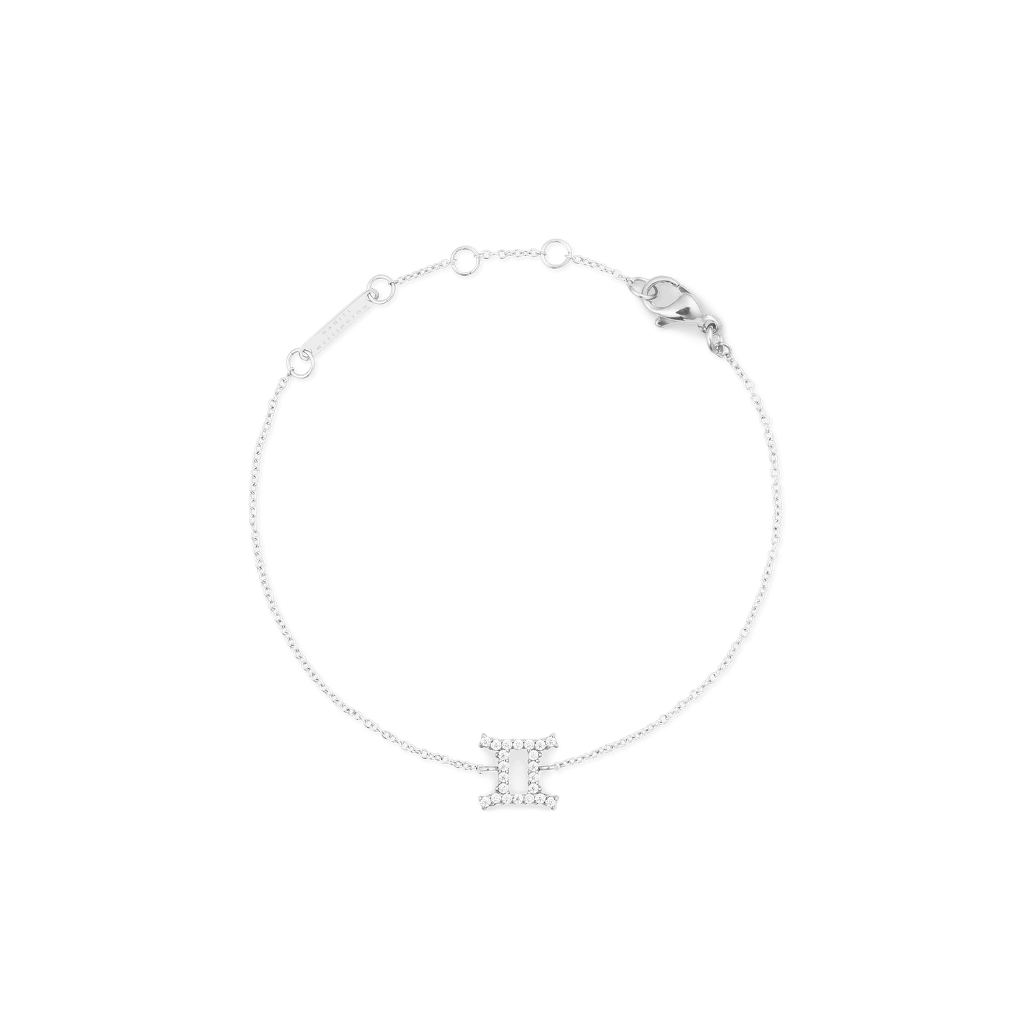 Crystal Zodiac Chain Bracelet Silver Crystal Zodiac Chain Bracelet Silver