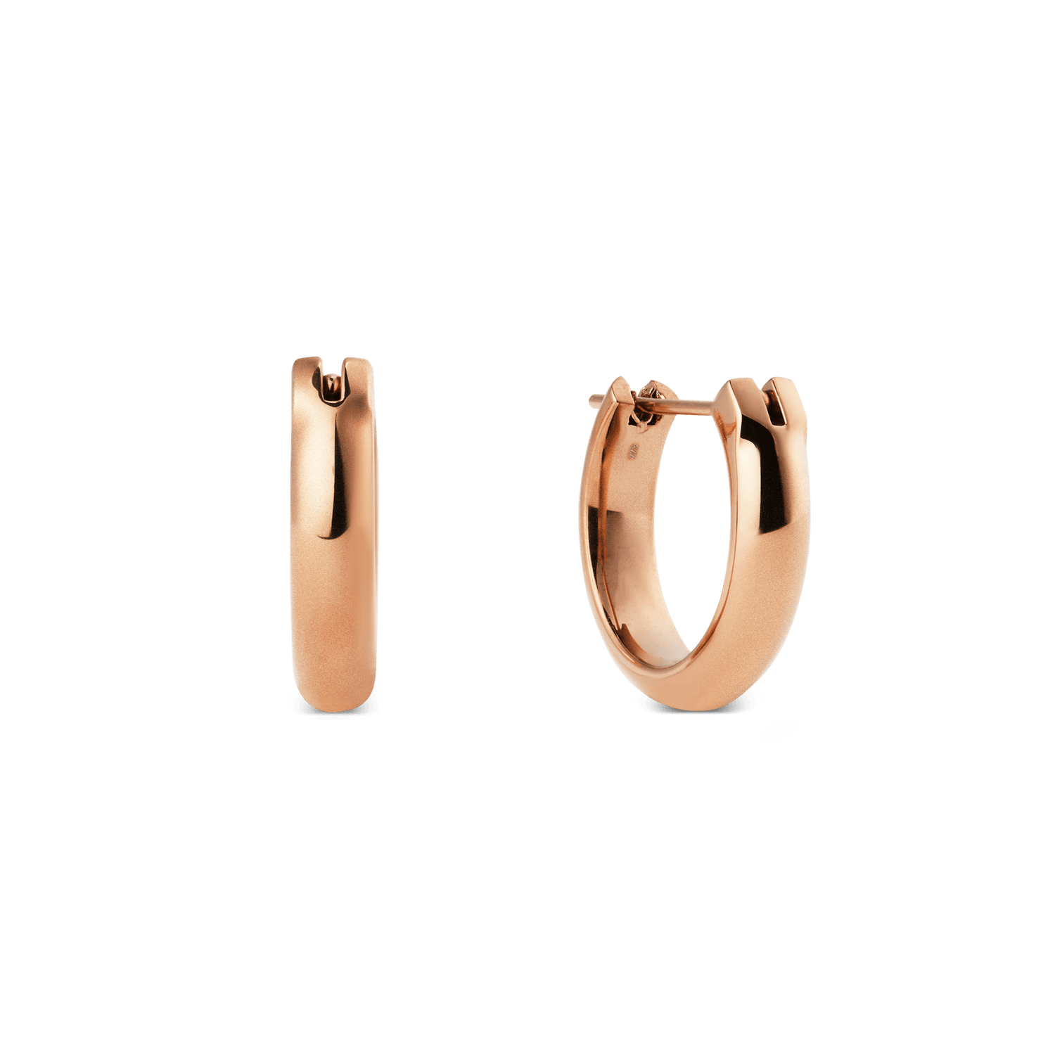Arch Earrings Rose Gold 12mm