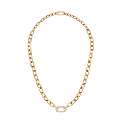 ぽん　ダニエル ウェリントン　ステンレスリンクチェーンネックレス Crystal Link Necklace Silver