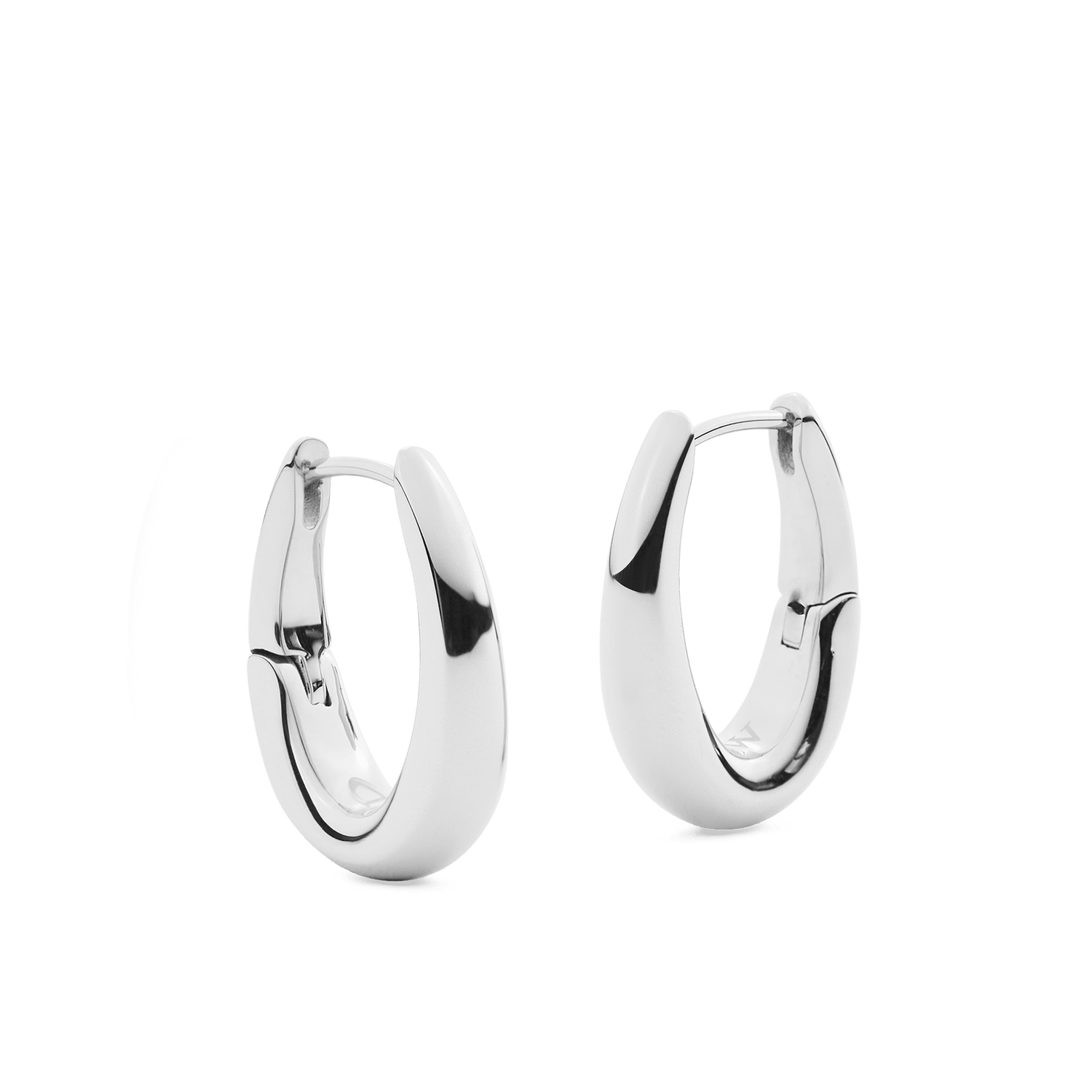 Flow Earring 20mm Silver