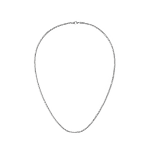 Tide Mesh Necklace Silver 2.8