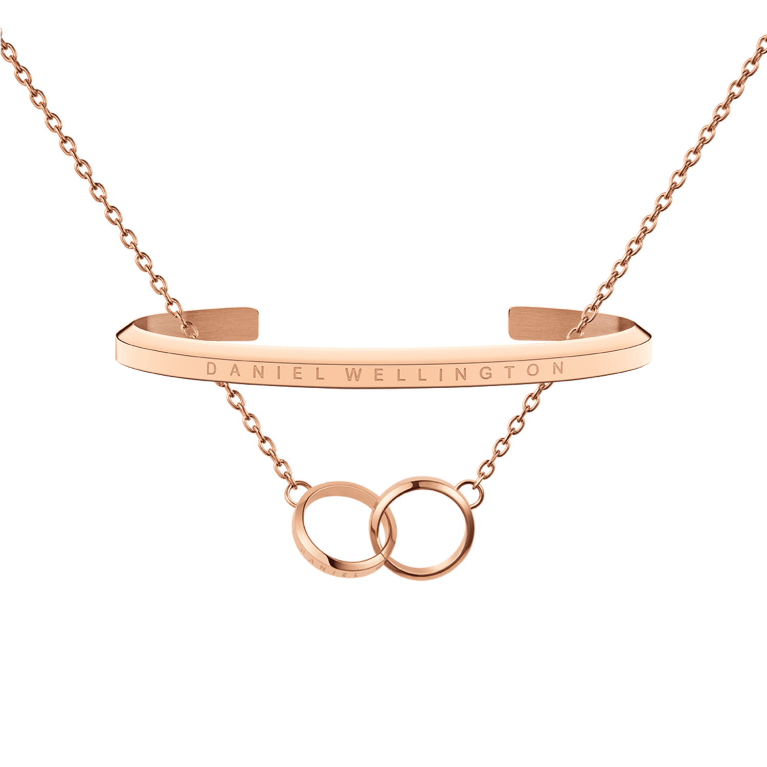 Elan Unity Necklace + Classic Lumine Bracelet Rose Gold