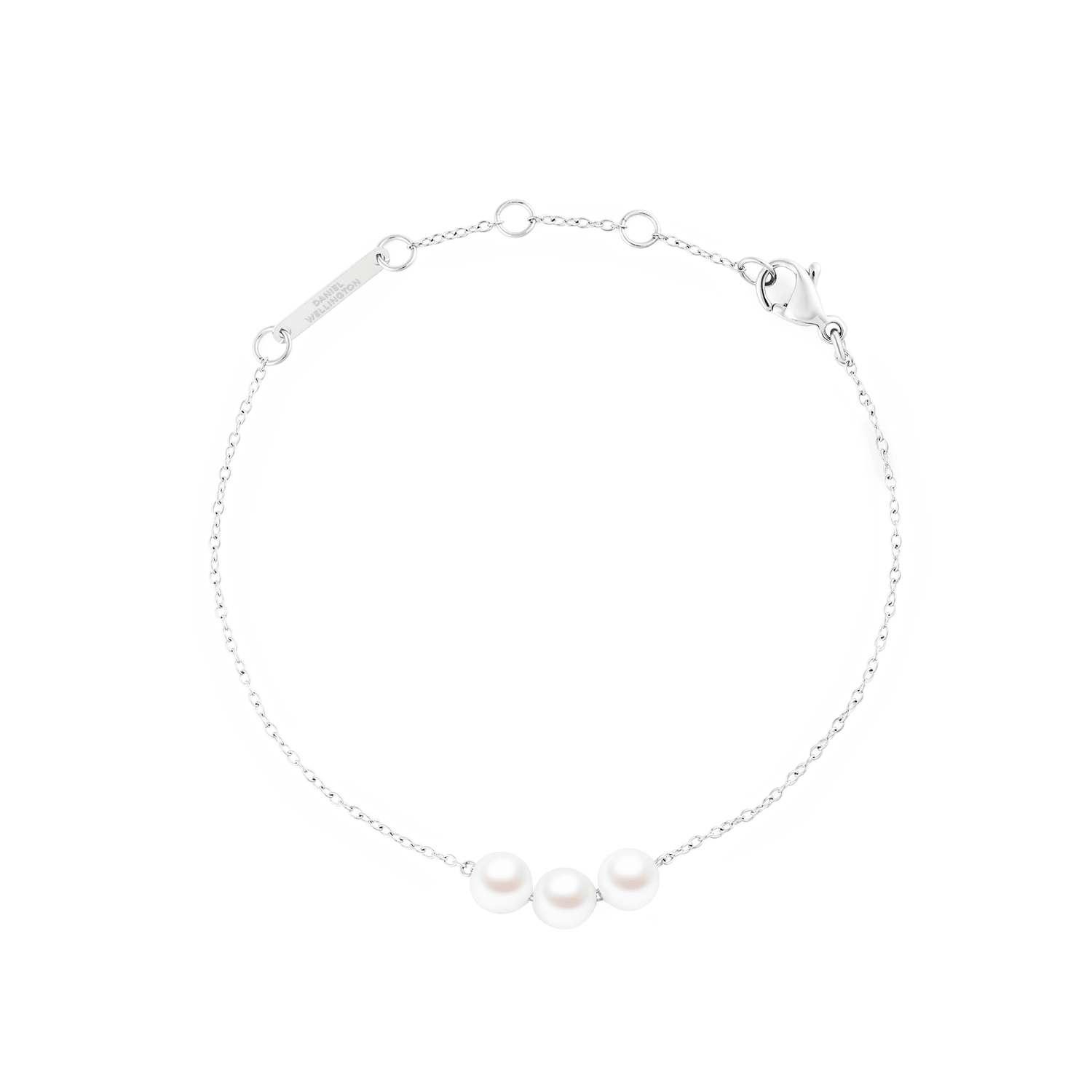 Pearl Trio Bracelet Silver