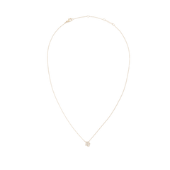 クリスタルZodiac Chain Necklace Goldの全体像。細身のゴールドチェーンに、クリスタルで形作られた星座モチーフのペンダントがあしらわれています。ロブスタークラスプやサイズ調整リングなど、細部のディテールもご確認いただける商品写真です。