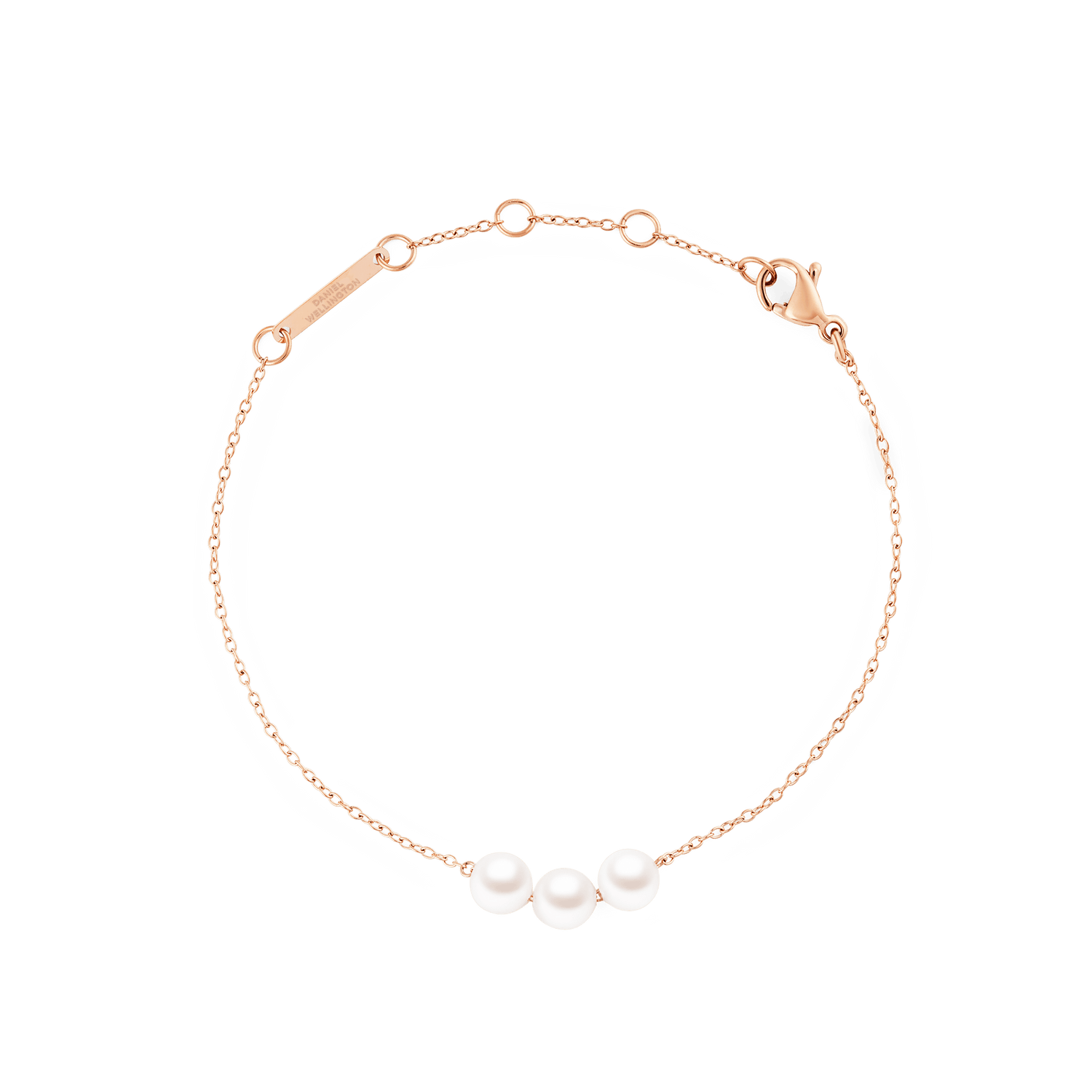 Pearl Trio Bracelet Rose Gold