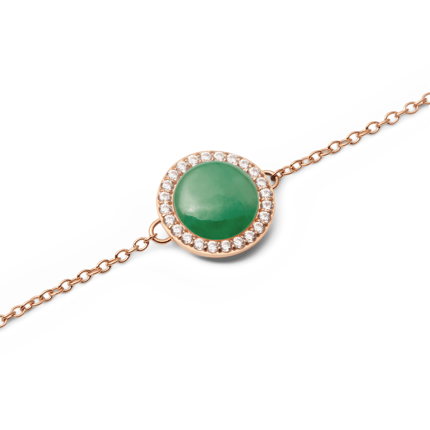 Audrey Bracelet Jade Rose Gold