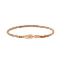 Daniel WellingtonのTide Mesh Bracelet Melrose 2.8は、ローズゴールドのメッシュブレスレットです。細かく編み込まれたメッシュチェーンと、ロブスタークラスプにブランドロゴが刻印された上品なデザインが特徴です。