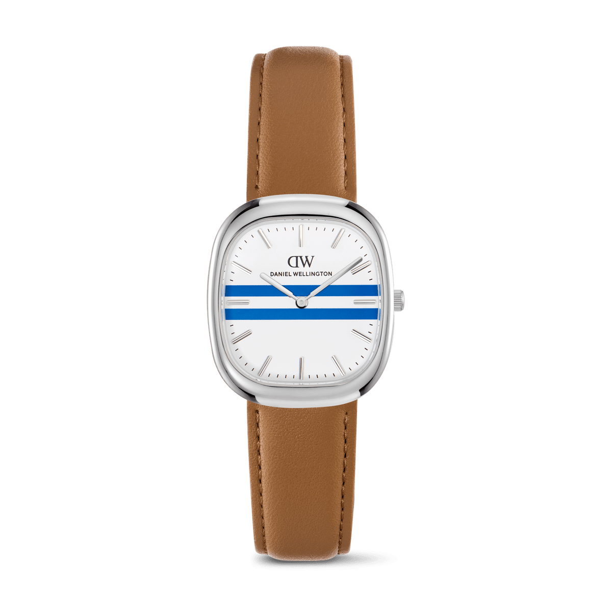 Cort Tan Brown Leather White-Blue Silver