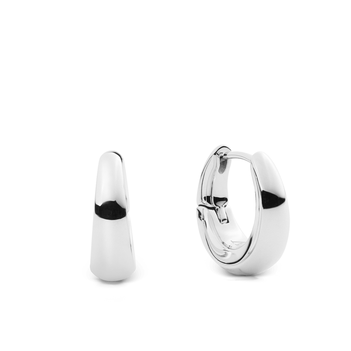 Flow Earring 15mm Silver