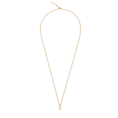 ダニエルウェリントンのCharm Chain Necklaceにうお座のCrystal Zodiac Charm Goldをセットした全体のイメージです。細身のゴールドチェーンの先端に、キュービックジルコニアがあしらわれた星座チャームが下がり、ネックレスとしてのスタイリングをご確認いただけます。