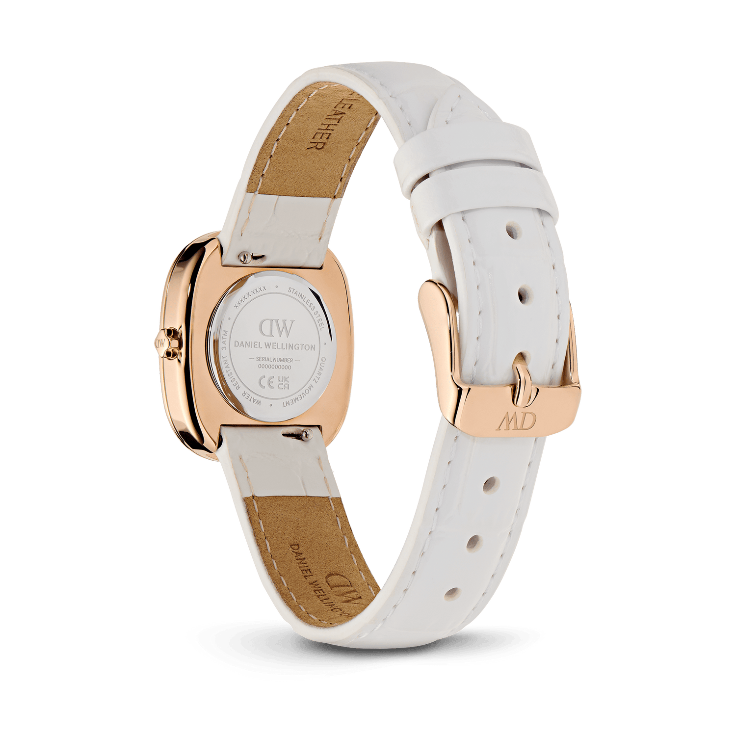 Corta White-Croc Rose Gold
