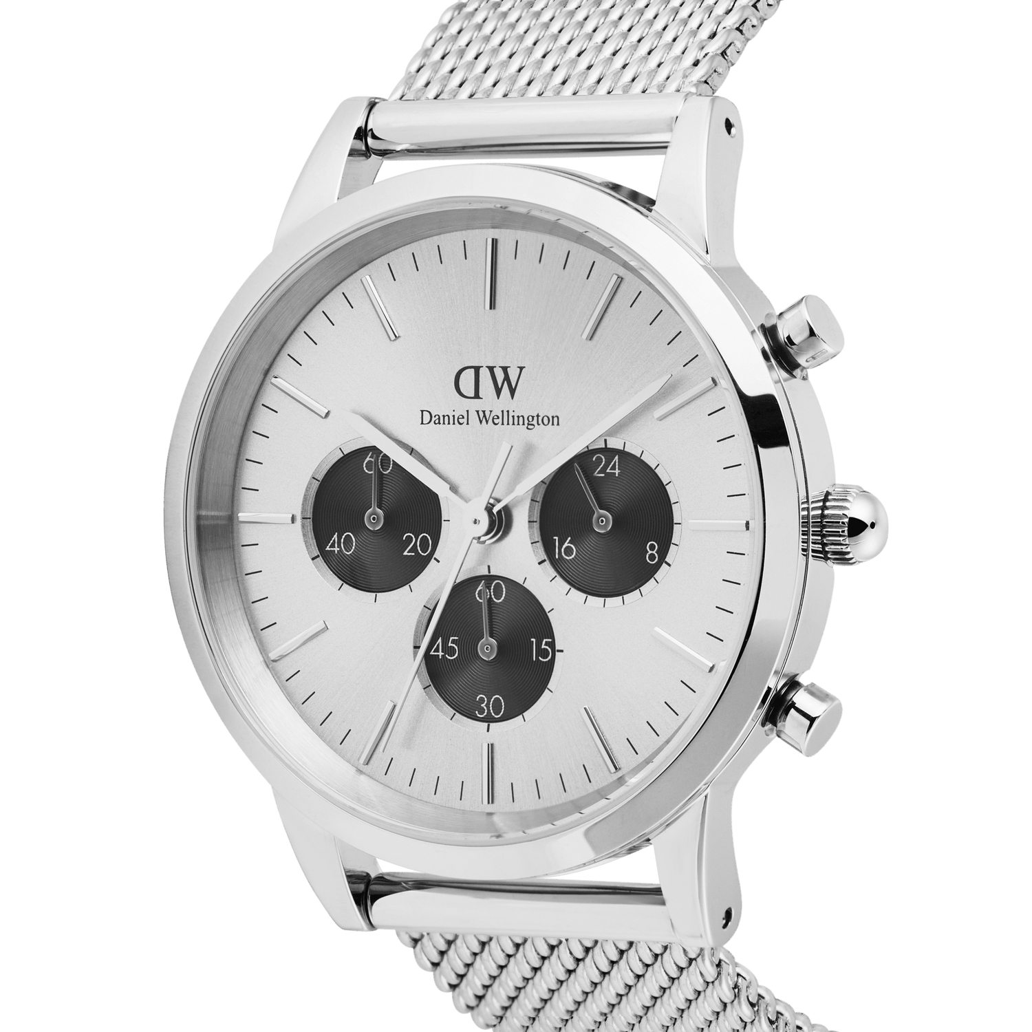 Iconic Chronograph Mesh Silver