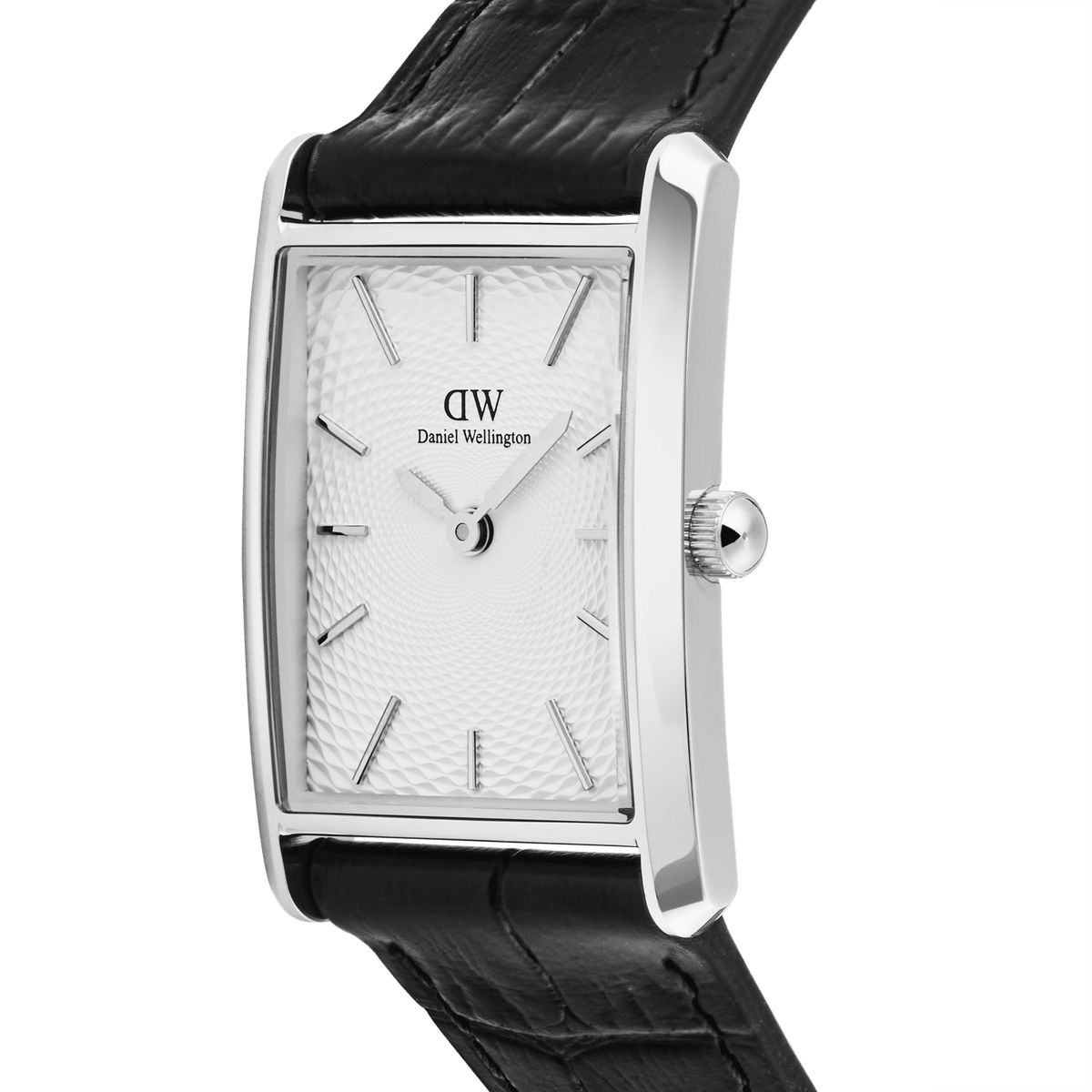 Bound Black Crocodile Guilloché Silver Bound Black Crocodile Guilloché Silver
