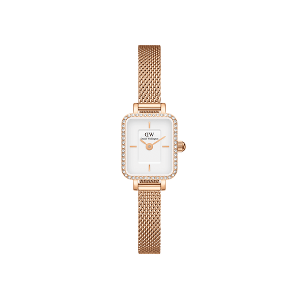 Quadro Mini Lumine Bezel Rose Gold – Daniel Wellington