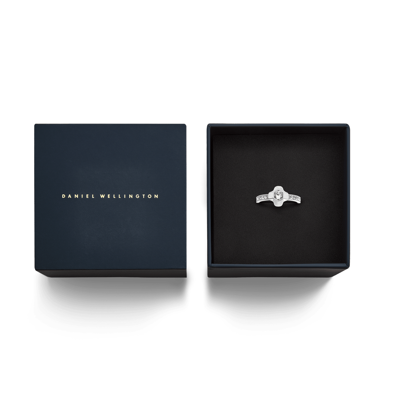 North Star Ring Small Lumine Sidestones Silver