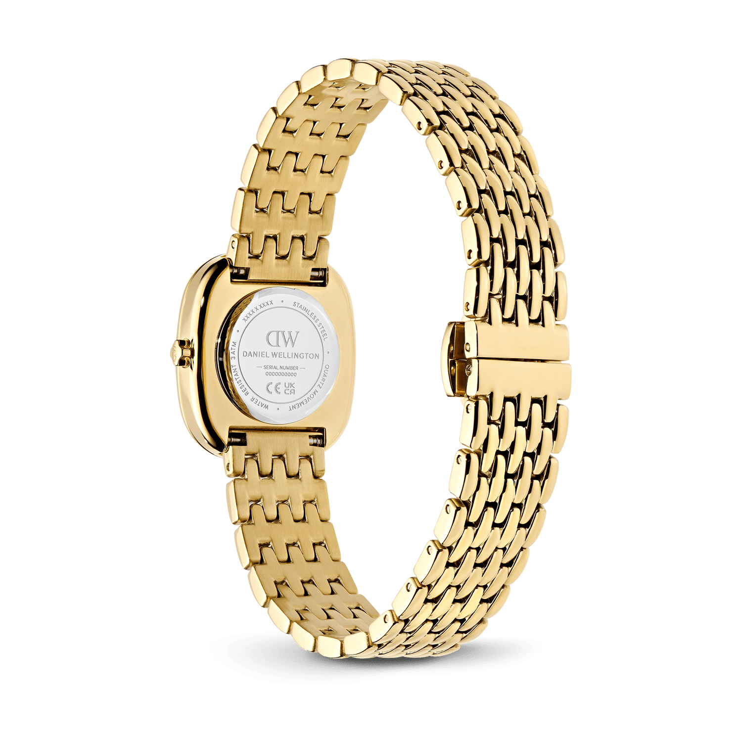Corta White Grain-Link Gold