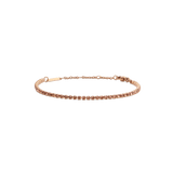 Daniel WellingtonのClassic Tennis Bracelet Apricot Rose Goldは、アプリコットカラーのクリスタルが一列に輝くローズゴールドのテニスブレスレットです。アジャスターチェーンとロブスタークラスプ、ブランドロゴプレートがデザインにアクセントを添えています。