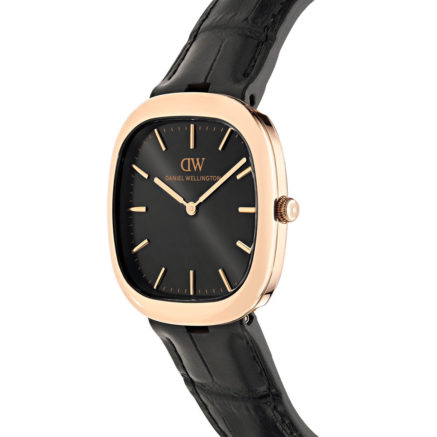 Cort Black Leather Black Rose Gold