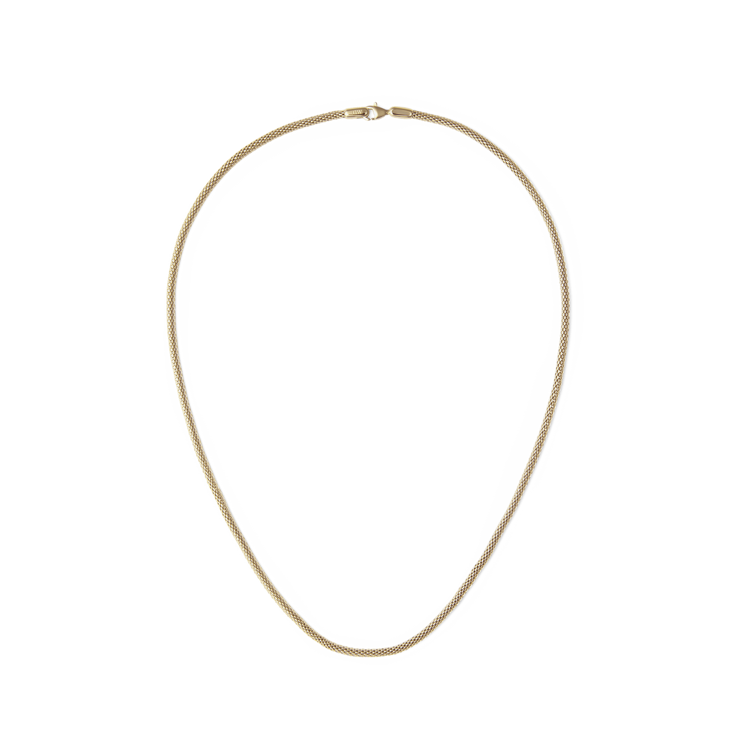 Tide Mesh Necklace Gold 2.8