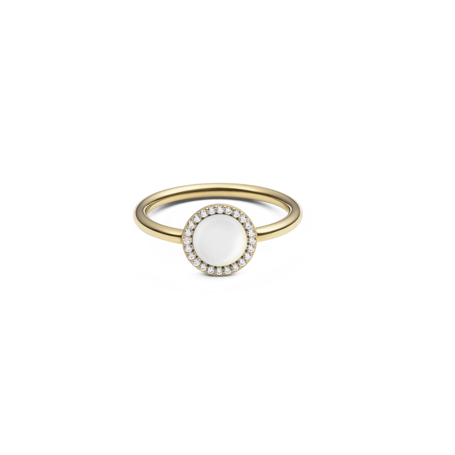 Audrey Ring Mother of Pearl Gold