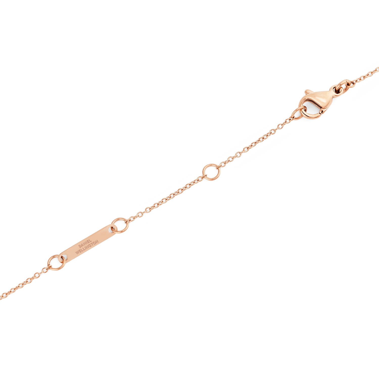 Pearl Step Necklace Rose Gold