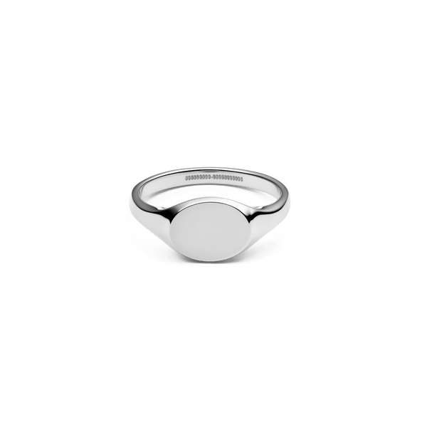 Classic Mini Signet Ring Silver Classic Mini Signet Ring Silver