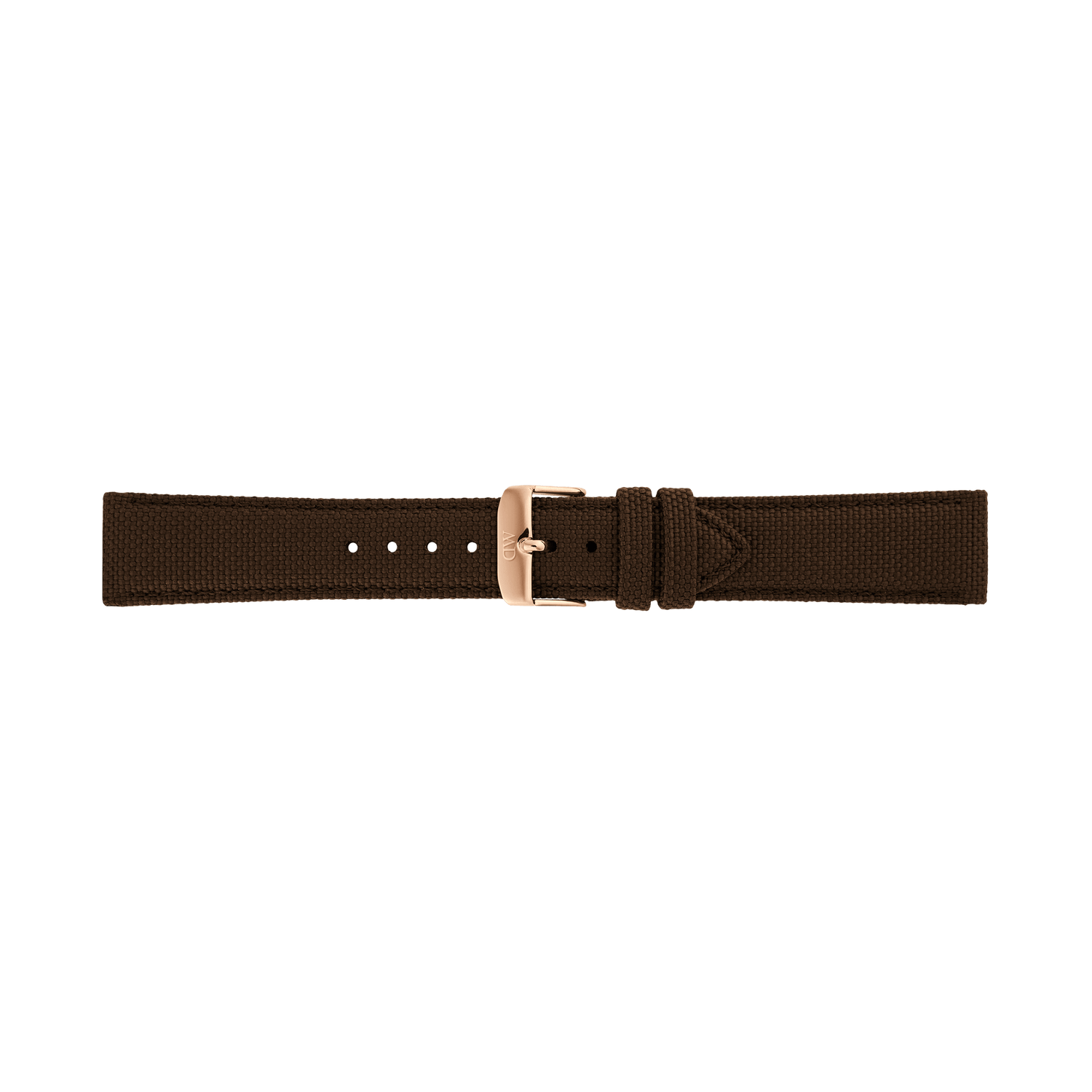 Brown Canvas Strap Rose Gold