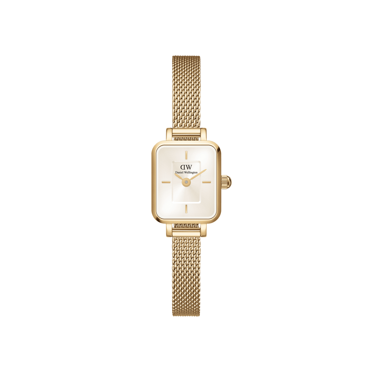 Quadro mini-champagne square dial watch for women | DW Quadro mini-champagne square dial watch for women | DW