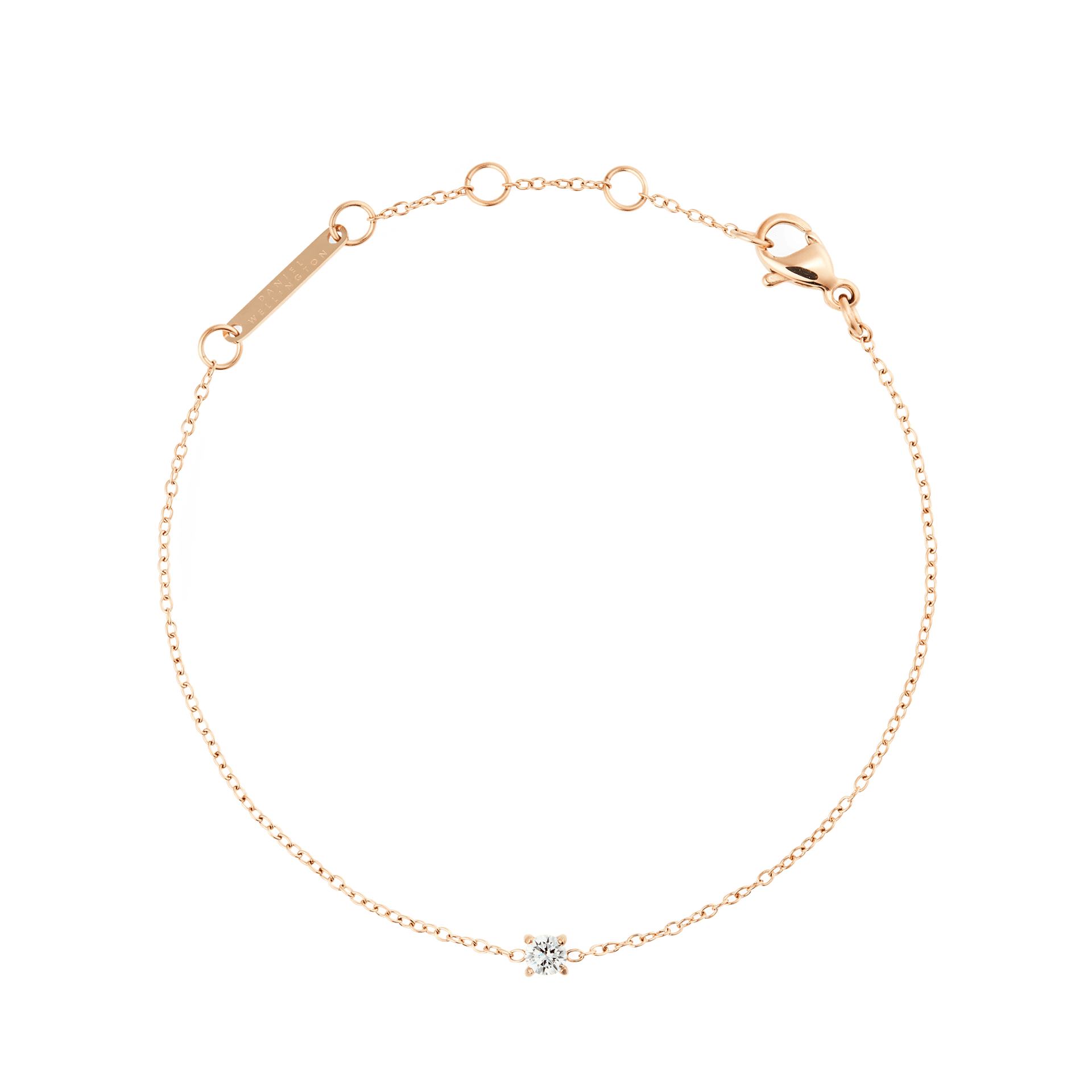 Mirelle Solitaire Bracelet Rose Gold