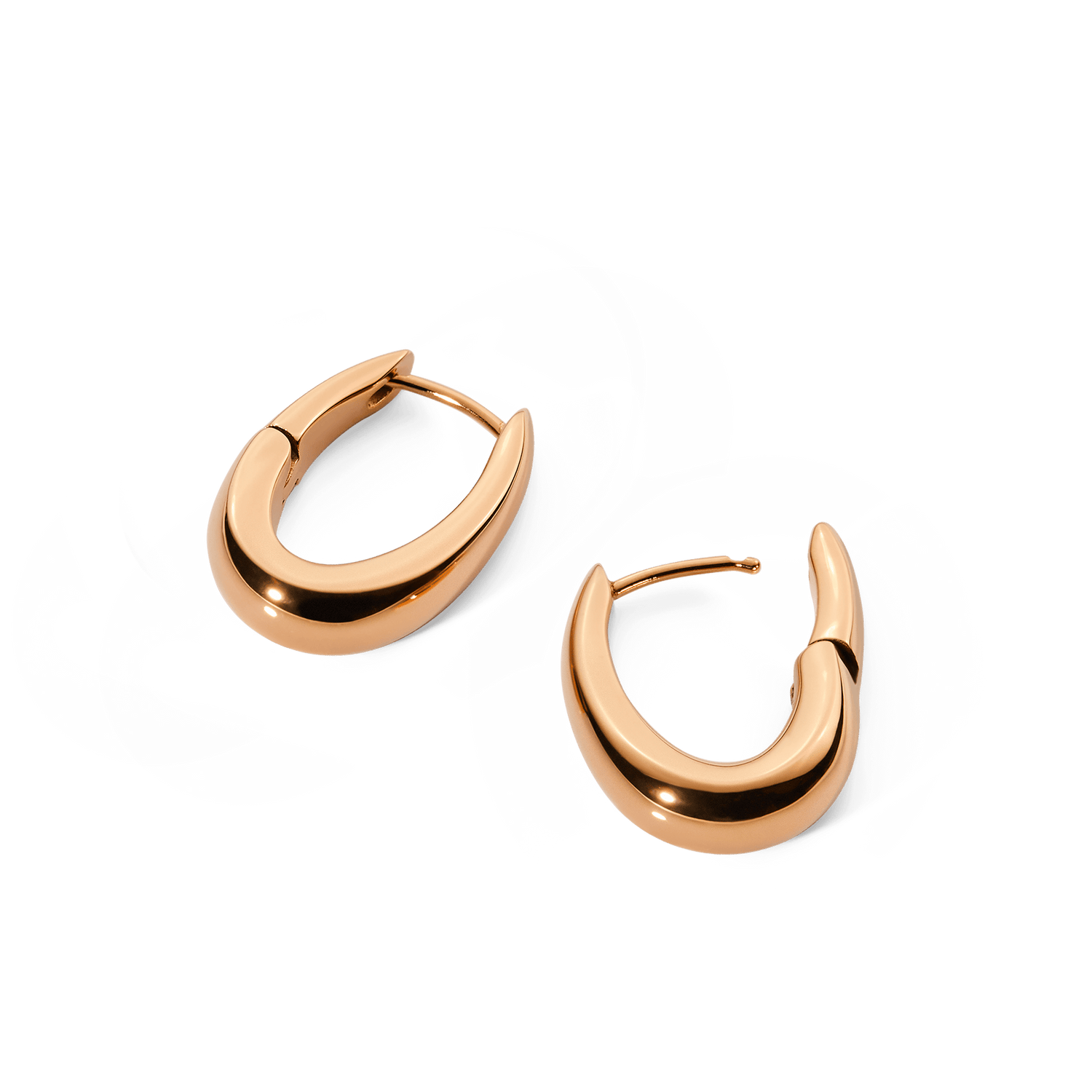 Flow Earring 20mm Rose Gold